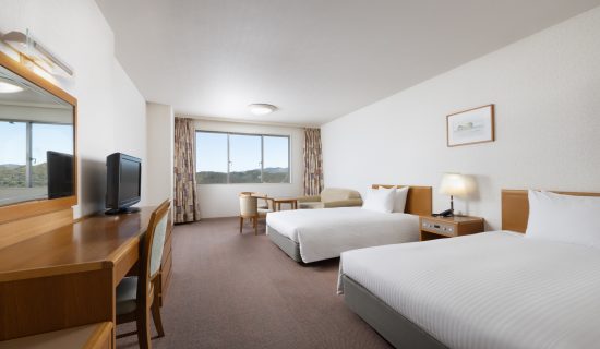 Classic Room with 2 single beds and 1 sofa bed, Mountain view