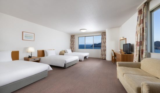 Classic Room with 2 single beds and 2 sofa beds, Ocean/Sea view