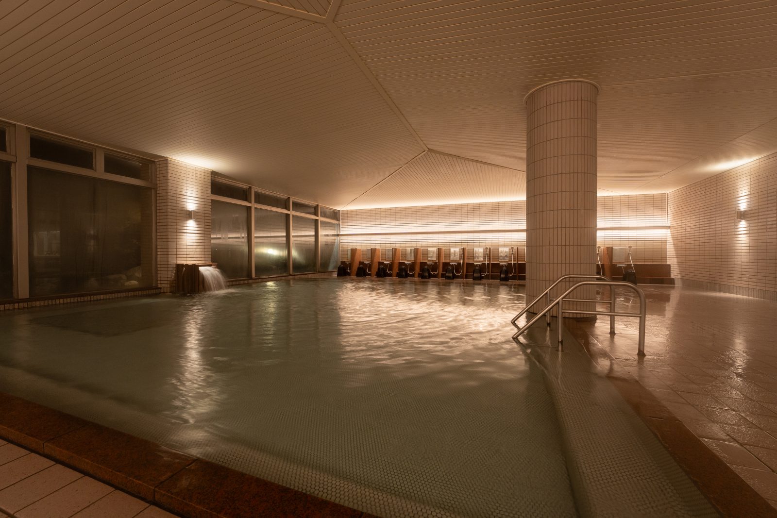 Open-air hot spring bath, hot spring bath