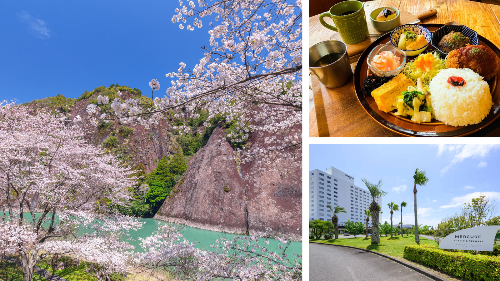 - Enjoy the cherry blossoms that color the Koza River and the local food culture at once -